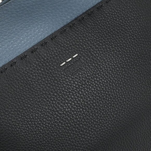 Fendi Navy Blue By The Way 2way Business Bag - Picture 4 of 11